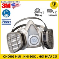 (GENUINE) [UNINCREDIBLY Cheap] [AMERICAN STANDARD PRODUCT] 3M 6200 gas mask with 3M 6001 organic vap