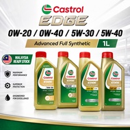 Castrol EDGE 1L Fully Synthetic Engine Oil 0W-20 0W-40 5W-30 5W-40 Petrol Diesel Hybrid Minyak Enjin
