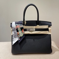 🔥全新到貨🔥Hermes BIRKIN 30  Noir黑+銀扣+TOGO