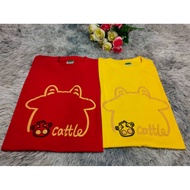 CNY 2021 T-Shirt [Adults Cow T-Shirt Cny NewYear 2021] READY STOCK
