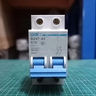 MCB CHINT DZ47-60 C10 2P MCB 10 Ampere 2 Pole
