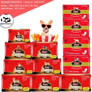 COD▬﹍ↂ❒Dono Dog Diaper Female or Male Wraps - Mini, XXS, XS Xsmall, Small, Medium, Large, XL, XXL