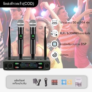 wireless microphone Frequency modulation micPlastic karaoke mikrofon mike for singing With 30m/98ft