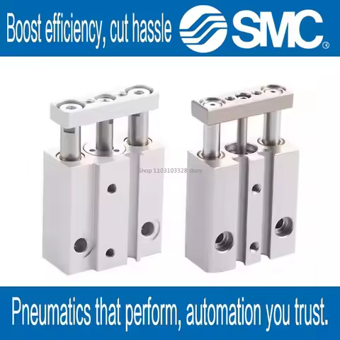 SMC micro belt guided MGJ three bar cylinder small pneumatic three-axis cylinder MGJ6/10-5/10/15/20
