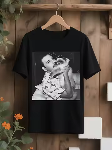 Freddie Mercury Tiffany T Shirt Women Men Cotton Tee Summer Spring Vintage Retro Trend Portrait Hara