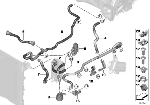 New for Car OE 5.15E+12 06A103213F 17717-SDB-G00 19501-5LA-A00 LR035630 A2822031400 A2822031500 6421