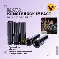 MATA Long Impact Socket Bit 10 mm Impact Socket Bit 2 mm/ 12 mm/ 14 mm/ 17 mm/ 19 mm/ 30 mm/