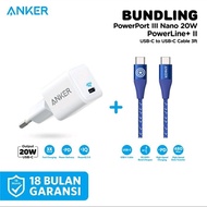 Bundling Anker PowerPort III Nano-20W - A2633 Kabel Charger Anker