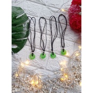 HIJAU Natural GREEN JADE COIN PENDANT NECKLACE PLUS NECKLACE || Jade NECKLACE // GREEN JADE NECKLACE
