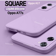 Oppo A77s A17 Square Liquid Casing For Oppo A57 A77S A77 A 77 77A S OppoA77s 4G 5G Phone Case Silico
