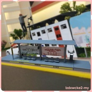 [lzdxwcke2] 1/64 Scale Bus Stop Model Architecture Scene for Micro Landscape