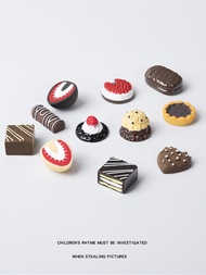 Mini Food Toy Bread Cake Fruit Simulation Playhouse Toy Miniature Blind Bag Toy Plastic Material for