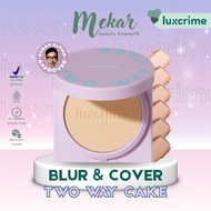 LUXCRIME Blur & Cover NEW SILK GLOWtwo way cake | Luxcrime Silk Glow Twc | 100% Original | BPOM BPOM