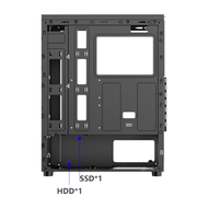 Casing Gaming PowerUp Raptor 1650 - Casing Gaming Free 2 Fan