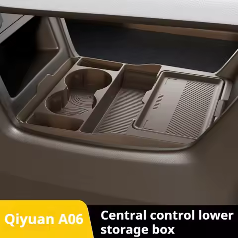 For Qiyuan A06 2026 Under Central Control Silicone Storage Box Dustproof Organizer For 2026 Qiyuan A