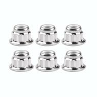 Wanyifa  Titanium Nut Gr5 M6 Twelve Corner Flange Nut Bolt Nylon Lock Nut M6 Flange Nut Used For Bicycle  And motorcycle Modification