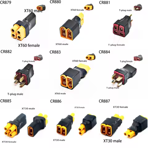 1/3/5PCS XT30 XT90 XT60 Parallel Adapter Connectors XT60 XT90 Series Connection Cable For RC Lipo Ba