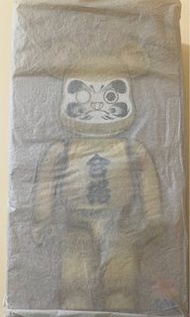 全新未開封Medicom Toy Bearbrick Be@rbrick 100% / 400% 達磨達摩合格大願成就（金電鍍色）