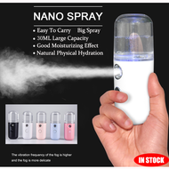 Livelifest 30ml Hydrating Mist Face Sprayer USB Facial Body Nebulizer Steamer Moisturizing Portable Face Steamer Nano Water Sanitizer Spray【Deeply Moisturize】