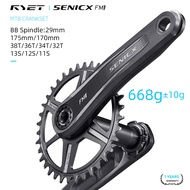LEXON XCADEY Power Meter Road Crankset Full Carbon 375g, 29mm Spindle 167.5-175mm with 52-36T Carbon