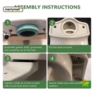 MERLYMALL Toilet Coupling Kit, Universal Durable Toilet Tank Flush Valve, Spare Parts AS738756-0070A Repairing Toilet Parts for AS738756-0070A