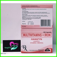 ◇ ➾ ✿ HANIZYN Multivitamins+Iron  100 Capsules