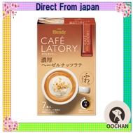 AGF Blendy Cafe Latory Stick Rich Hazelnut Latte 7 Sticks x 6 Boxes 【Stick Coffee】 10.5 grams (x 42)