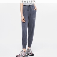 SALISA - EiE JOGGERS Soft Modal Dark Grey กางเกงวอร์มขาจั๊ม