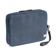 Sanwa Direct Gadget Pouch Slim Type for Travel Business Convenient Storage Pouch L Size Navy 200-BAG