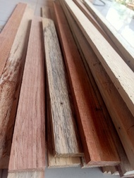 ไม้ระแนง DIY # สินค้ามีตำหนิ#ไม้เนื้อแข็ง ขนาด 40 ซม. ( จำนวน 10 แผ่น) (หนา 1ซม. กว้าง 3.5ซม.)