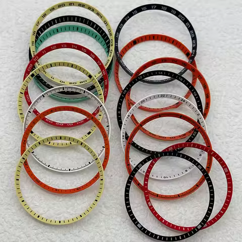 40 Styles 30.5 mm Watch Bezel Ring Inner Ring Fit SKX007 SRPD Cases Plastic Inner Ring NH35 NH36 Cas