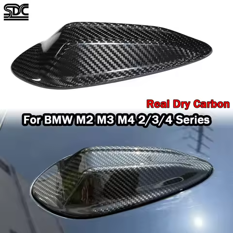 Real Dry Carbon Antenna Cover For BMW G42 M240i M235 G20 M3 G80 2023 2024 Car Roof Shark Fin G22 430