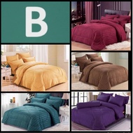 Set comforter plain hotel 7in1/cadar hotel/cadar hotel cadar hotel cotton/ cadar hotel 5bintang