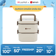 (Duy nhất ngày 15-17.10)HỘP CƠM 2 TẦNG INOX 304 ELMICH EL8381 DUNG TÍCH 1.3L