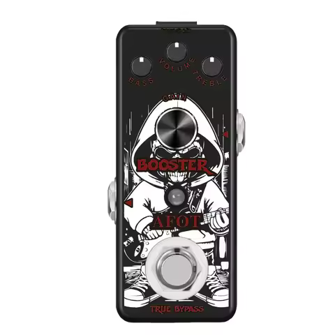 AFOT NEW Mini Booster Guitar Effect Pedal True Gain Booster Clean Boost Pedal for Electric GuitarBas