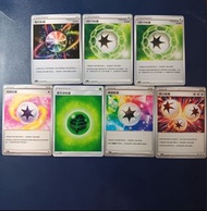 [繁中][PTCG]POKEMON CARD GAME 寶可夢卡牌[DECK料][特殊能量卡][ENERGY卡][V防守能量]x2[薄霧能量][極光能量][稜鏡能量][燃火能量][基本草能量]/日版[