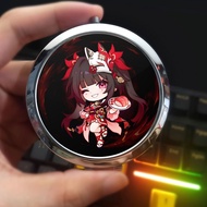 Honkai Star Rail HSR round mirror with thermal printing of characters Fadeon, Hanabi, Herta, Castori