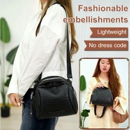 Fashionable Weaving Large Capacity Shell Bag Woven Crossbody Bag Large Capacity Bag