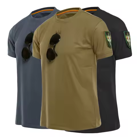 Tactical Shirt Summer Men Military Short Sleeve T Shirt Breathable Combat Shirt Work Wears for Man M