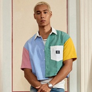 เสื้อแขนยาวแนววินเทจหลวมสำหรับผู้ชาย