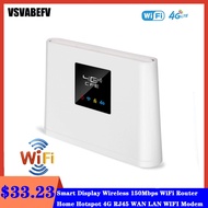 4G Router Wireless 150Mbps WiFi Router Home Hotspot 4G RJ45 WAN LAN WIFI Modem Sim Card Portable With Smart Display Router gubeng