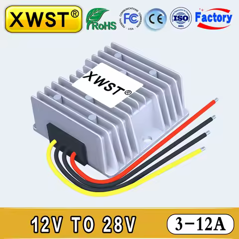 XWST DC DC Converter 12V to 28V Boost Inverter 3A 5A 10A 12A Voltage Regulator Step Up Power Transfo