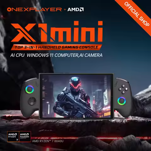 OneXplayer X1 mini AMD AI 9 HX 370 / 8840U 8.8'' 3-In-1 Handheld PC Game Console Laptop Tablet AI Co