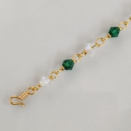 Gelang Kaki❤️ 4mm 14k Gold Filled (Suasa) Gelang Kristal