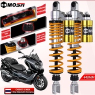 JSMT FOR BMW C400X C400GT 440mm 4-Way Adjustable Gas Reservoir Rear Shock Absorber Motorcycle Suspen