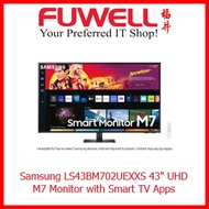 Samsung LS43BM702UEXXS 43" UHD M7 Monitor with Smart TV Apps