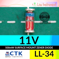 ZMM11V 500mW 0.5W 11V LL34 SOD80C CTK Electronics