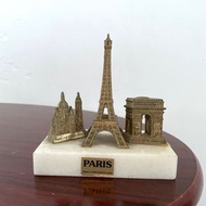 二手 巴黎鐵塔 聖母院 凱旋門 擺設 紀念品 蒐藏品 迷你版 縮小版 擺飾擺設 文藝創意 模型裝飾 造型藝術 拍攝道具 園藝店面佈置