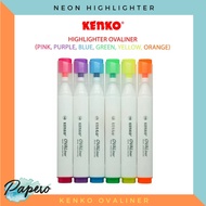 Ovaliner Neon Highlighter Fluorescent Pen/ Highlighter Pen/ Kenko