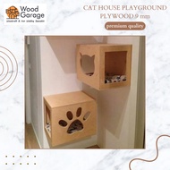 KAYU Cat house playground/plywood Cat Box 9mm uk. 35 x 20 x 30cm